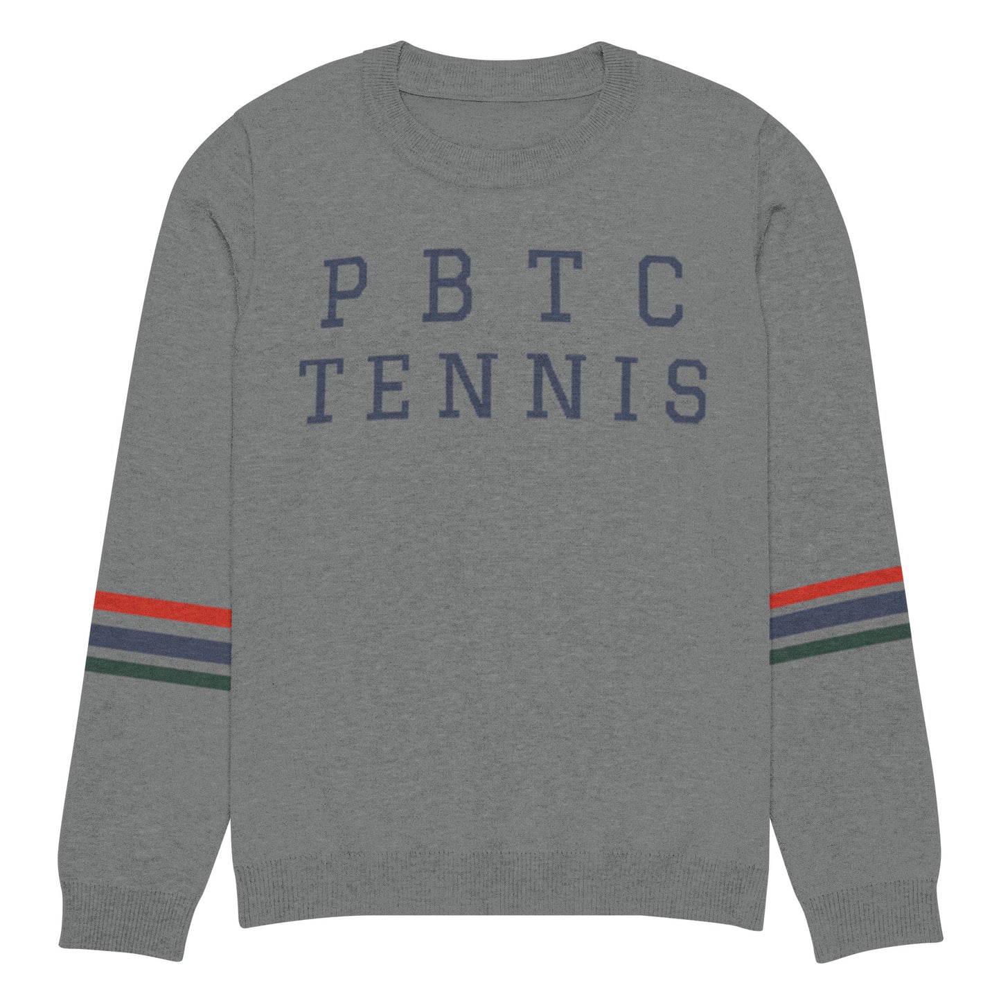 Knitted crew neck sweater