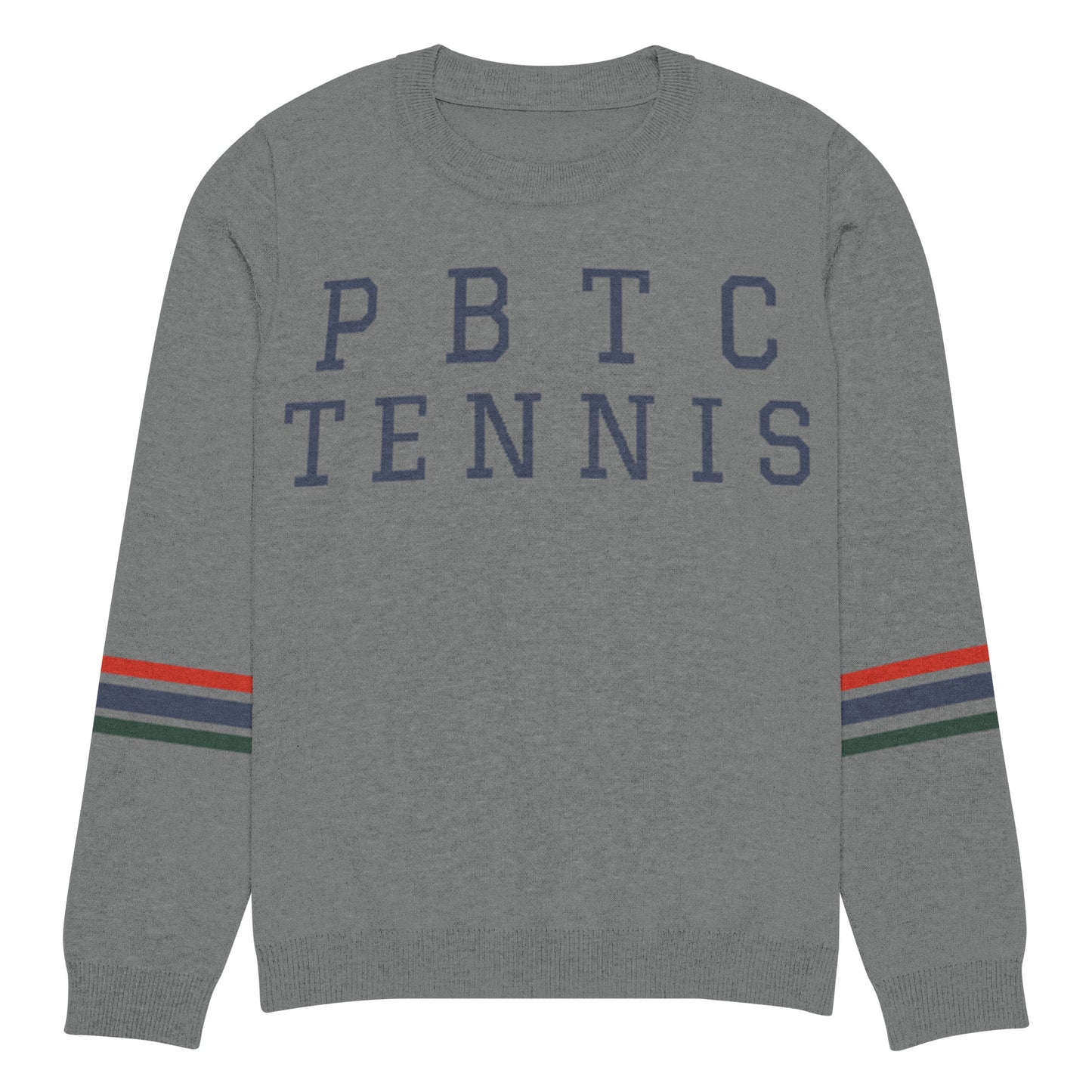 Knitted crew neck sweater
