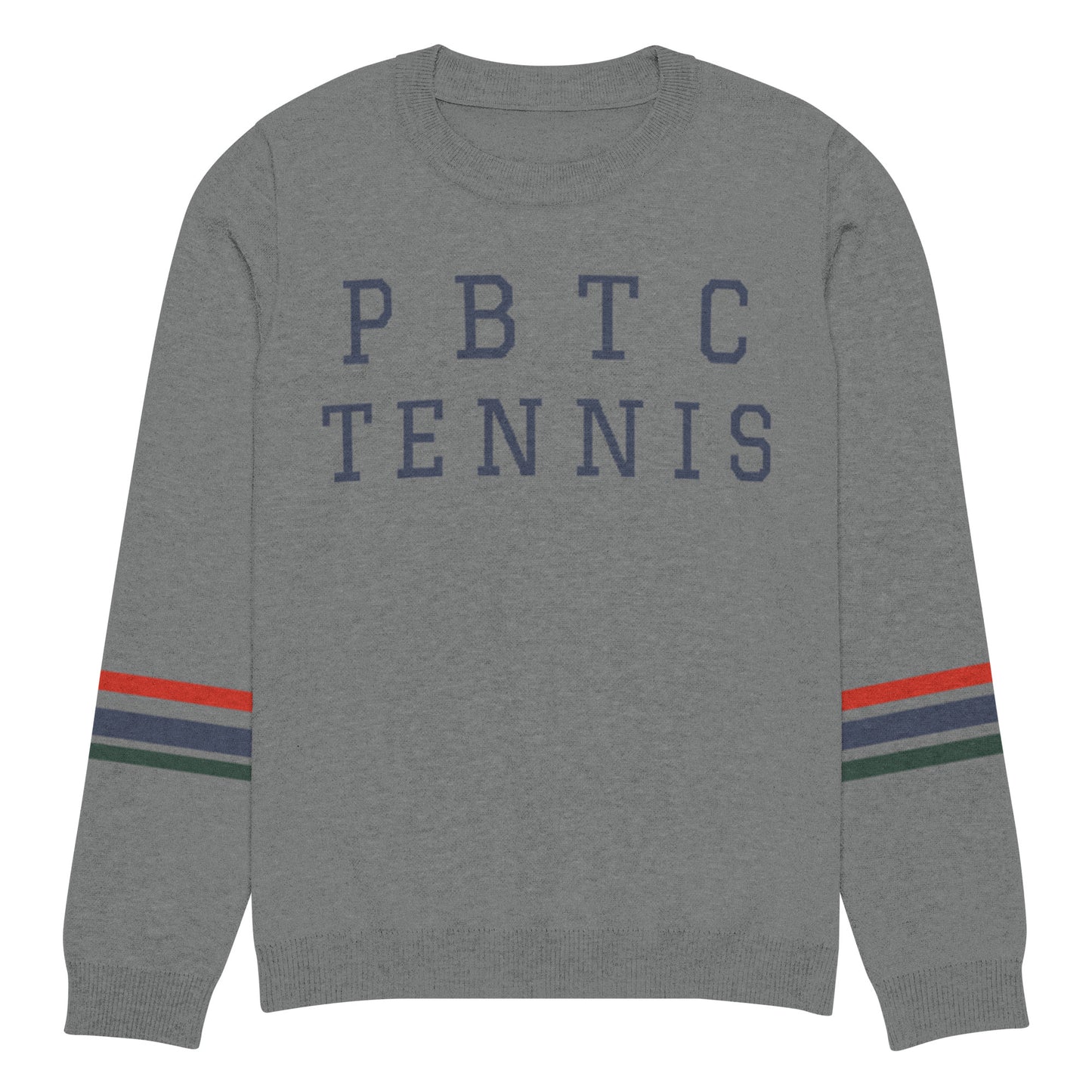 Knitted crew neck sweater