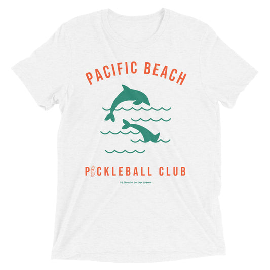 Pacific Beach Pickleball Club Dolphin t-shirt (tap for more colors)