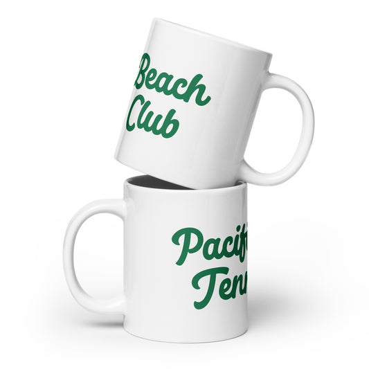 PB Tennis Club White glossy mug